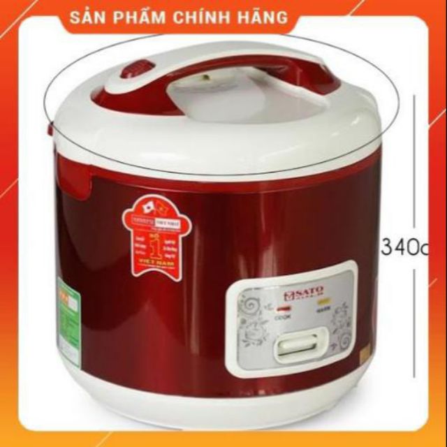 Nồi cơm điện sato 3 lít 30S011 hàng chuẩn y hình