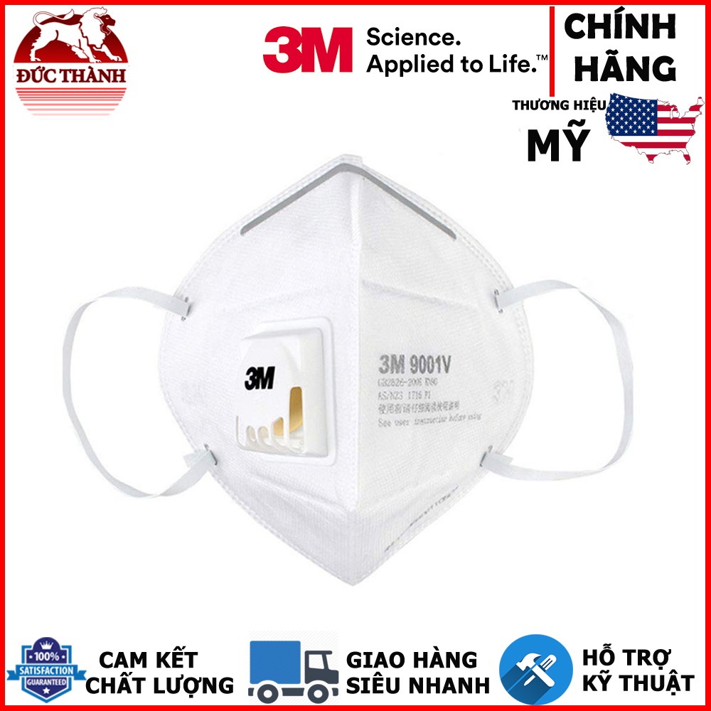 BỘ 4 CÁI KHẨU TRANG CHỐNG BỤI 3M 9001Vducthanhshop