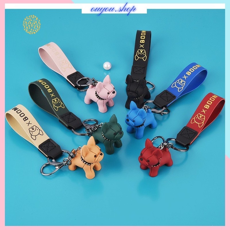 Móc Khóa Hình Chó Bull Hoạt Hình Sáng Tạo Hàn Quốc Dễ Thương