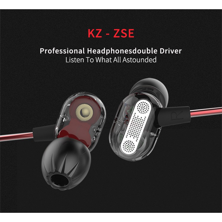 Mới Tai Nghe Nhét Tai Thể Thao Kz Zse Hifi Dj Zs3 Ed9 Zs4 Zs6 Zs10 Es4 Zsn Zst