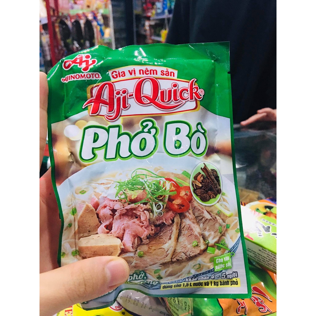 Gia vị nêm sẵn nấu phở bò Aji-Quick gói 57g