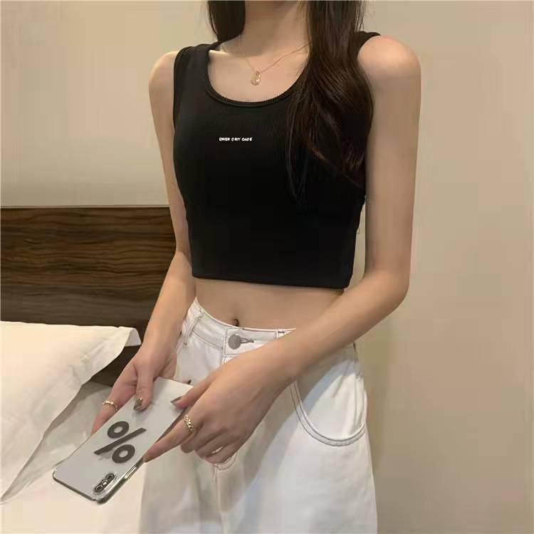 Áo Hai Dây Dệt Kim Dáng Ngắn Màu Hồng Thời Trang Quyến Rũ Cho Nữ