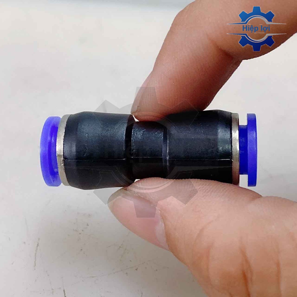 Nối hai đầu ống khí nén PU - khí nén nối thẳng phun sương PU - đầu nối ống hơi - cút nối hơi