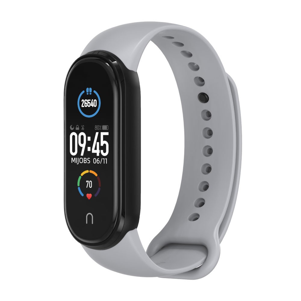 Dây đeo cao su viền đen Mi band 5, miband 6 chính hãng Mijobs