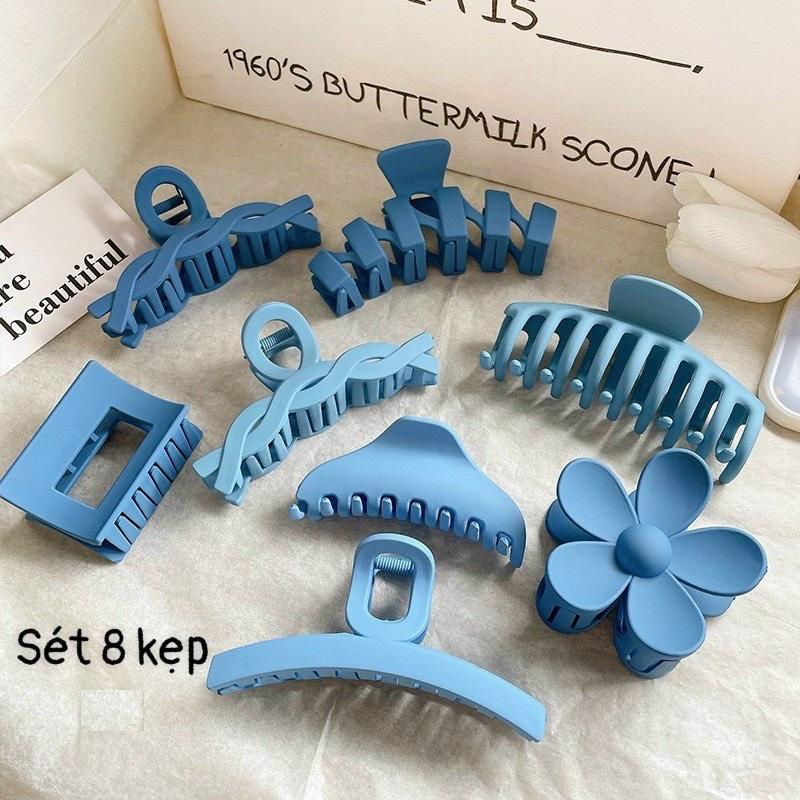 SET Kẹp 8 Món Xanh Coban Thời Trang Hàn Quốc