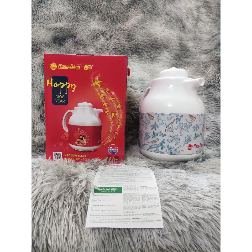 Bình Trà Giữ Nhiệt Có Giỏ Lọc Cao Cấp 1000ml RD 1055 ST1.E Rạng Đông