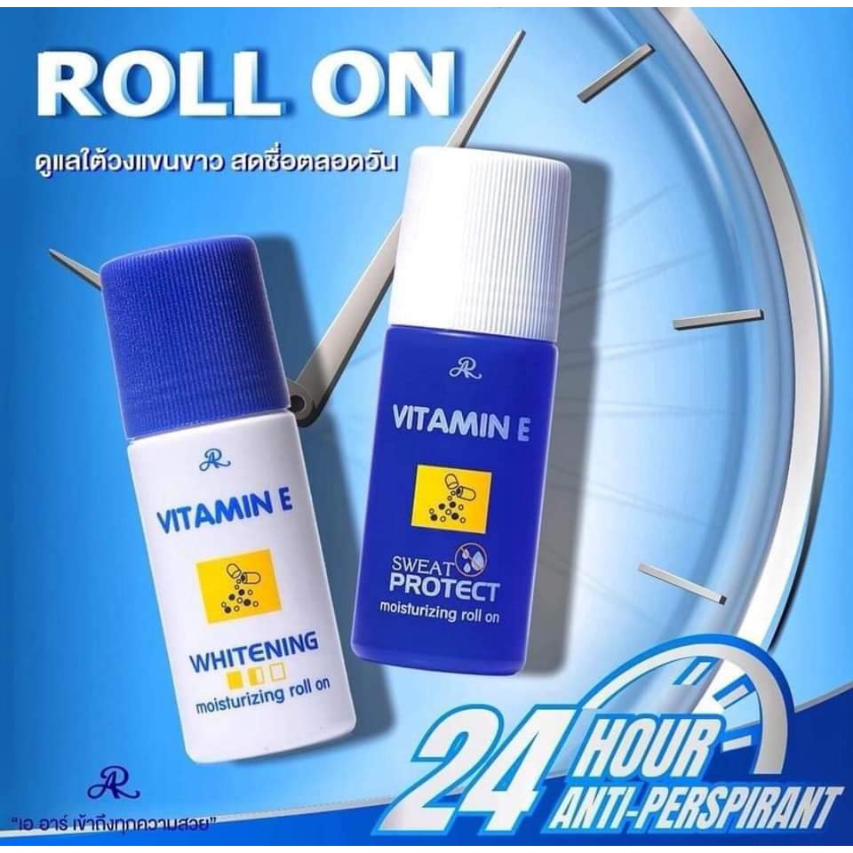 01 Lăn Khử Mùi Dưỡng Ẩm Da AR Vitamin E Moisturizing Thái Lan 75ml