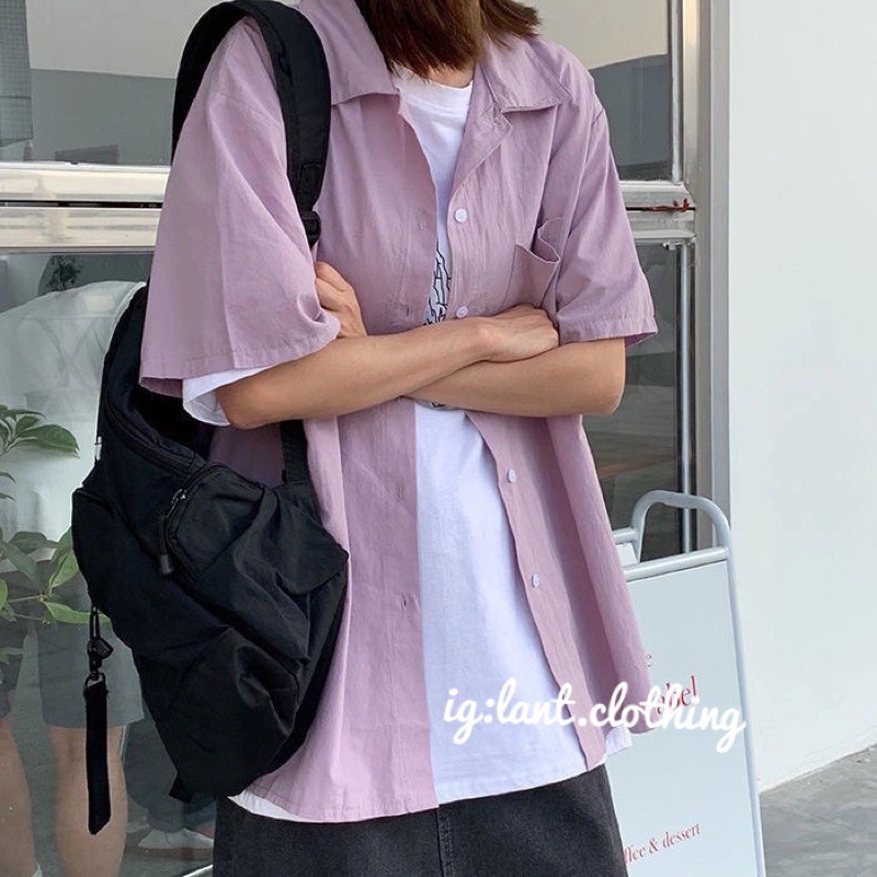áo sơ mi bazic ngắn tay 2367