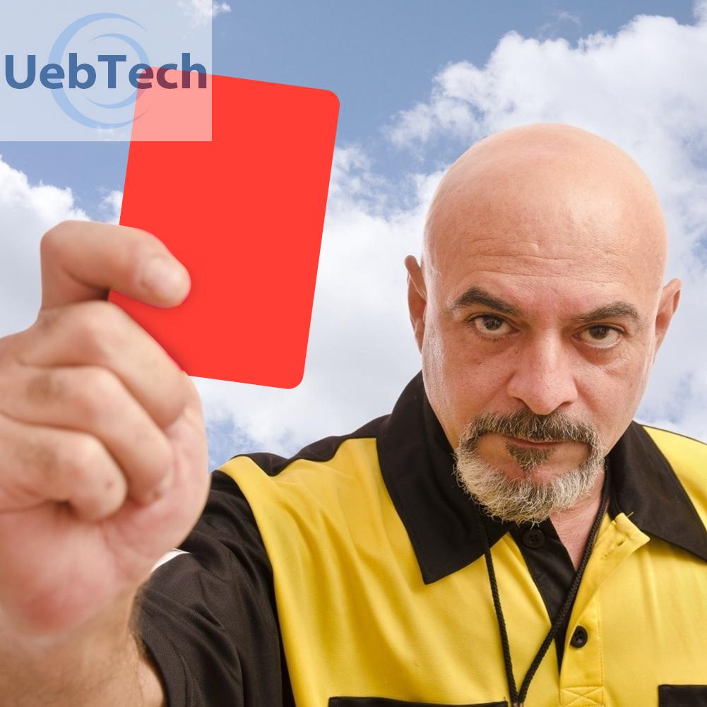 Thẻ trọng tài bằng nhựa PVC 8x11cm chuyên dụng cho trọng tài bóng đá