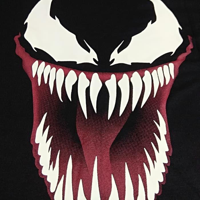 Áo Thun In Hình Nhân Vật Venom Phát Sáng Trong Bóng Tối Độc Đáo