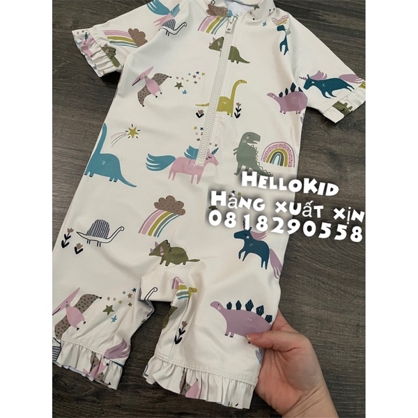 B151 - Bộ bơi khủng long ngựa bé gái