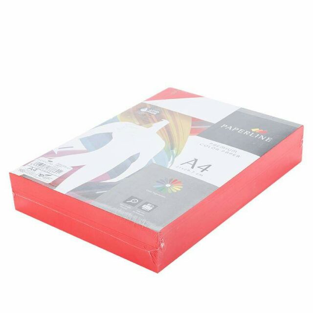Giấy Photo màu ( nhập khẩu )A4 80gsm - 500 tờ (đỏ, xanh, vàng, hồng)