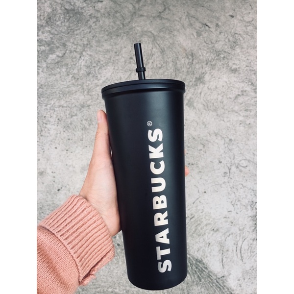 Ly Starbucks chính hãng size Venti 590ml đen nhám