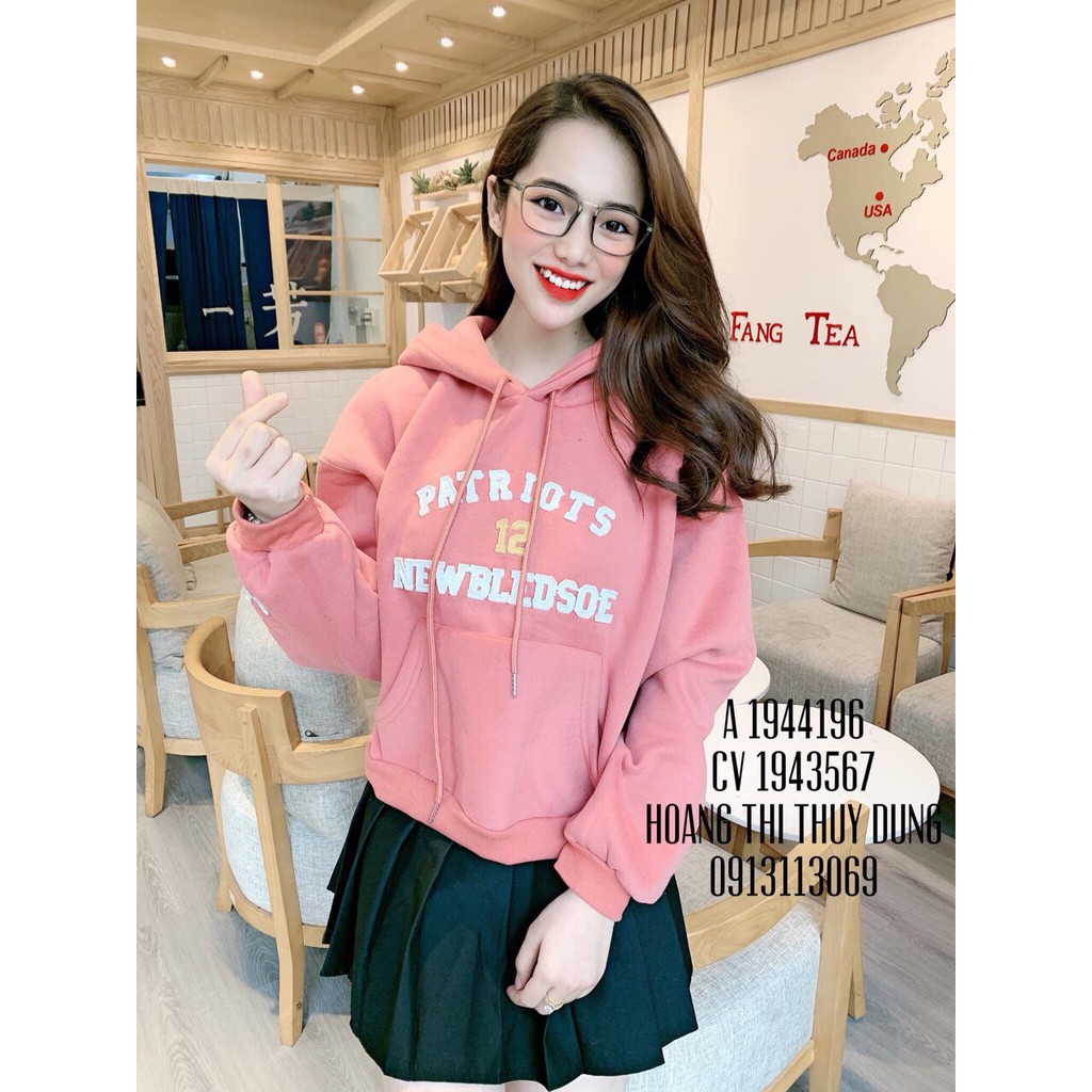 Free_Ship Áo Khoác Hoodie Thời Trang Nữ Mới Nhất Hiện Nay chất cho TEEN