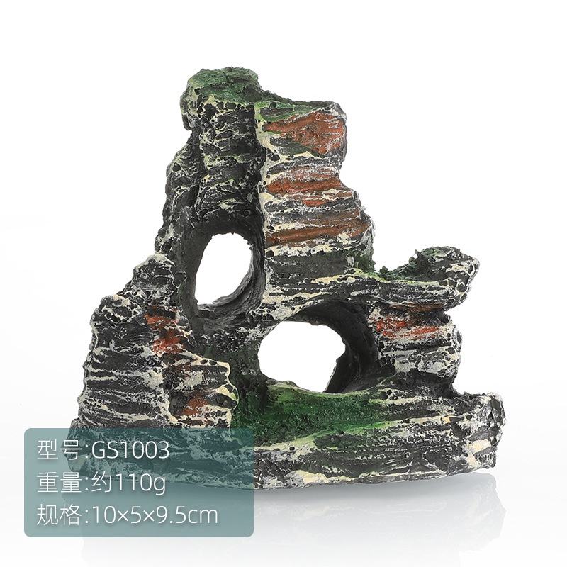 1 Hòn Non Bộ Bằng Nhựa resin Trang Trí Hồ Cá