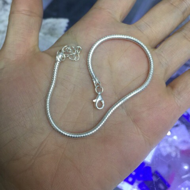 Lắc tay thân tròn siêu bền bạc ta Goodluck