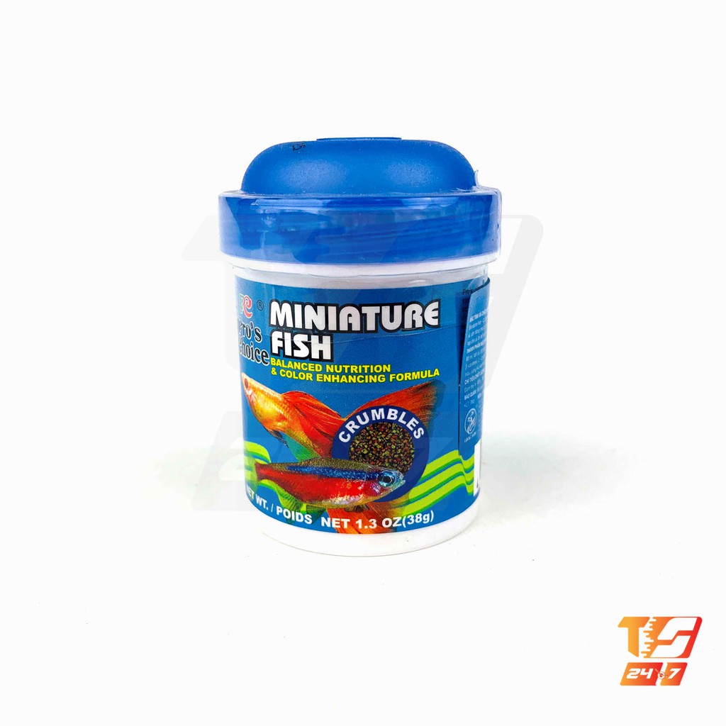 Thức Ăn Cá Thủy Sinh Miniature Fish 38g - Cám Cá Cảnh Loại Tốt Pro's Choice