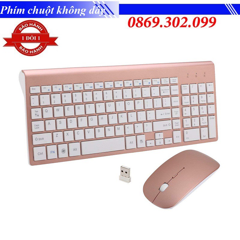 Bộ Bàn Phím Chuột Không Dây Wireless USB 2.4GHz Ultra