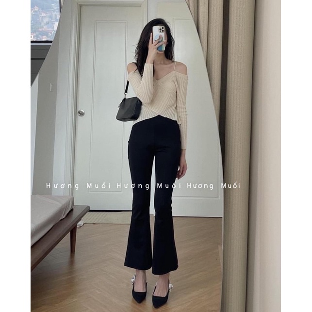 Quần legging loe chất umi hàn | BigBuy360 - bigbuy360.vn