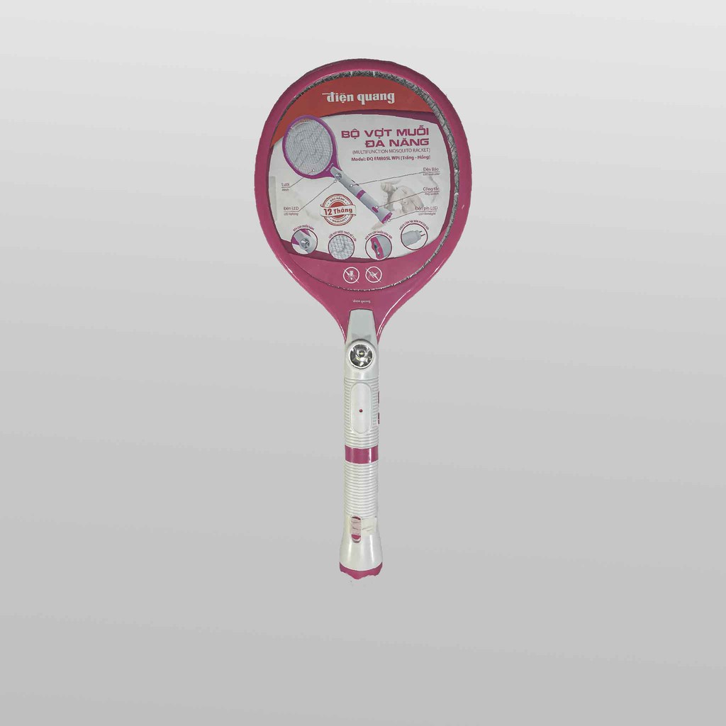 Bộ vợt muỗi Điện Quang ĐQ EMR05L WPI có đèn pin _ Điện gia dụng Hoàng Kim