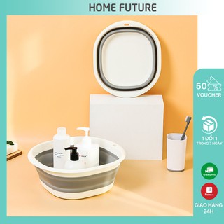[Xả kho] Thau Chậu Du Lịch Gấp Gọn Giá Rẻ Tiện Lợi, Chậu Rửa Mặt Sillicon Gấp Gọn Tiết Kiệm Không Gian