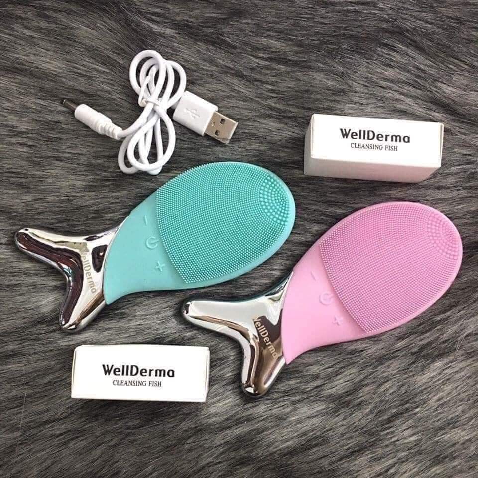 Máy rửa mặt con cá Wellderma Hàn Quốc