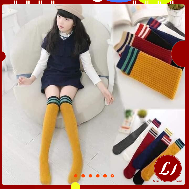 TẤT ĐÙI GỐI phong cách Hàn Quốc cho các bé siêu đẹp - LOẠI 1- LaBI