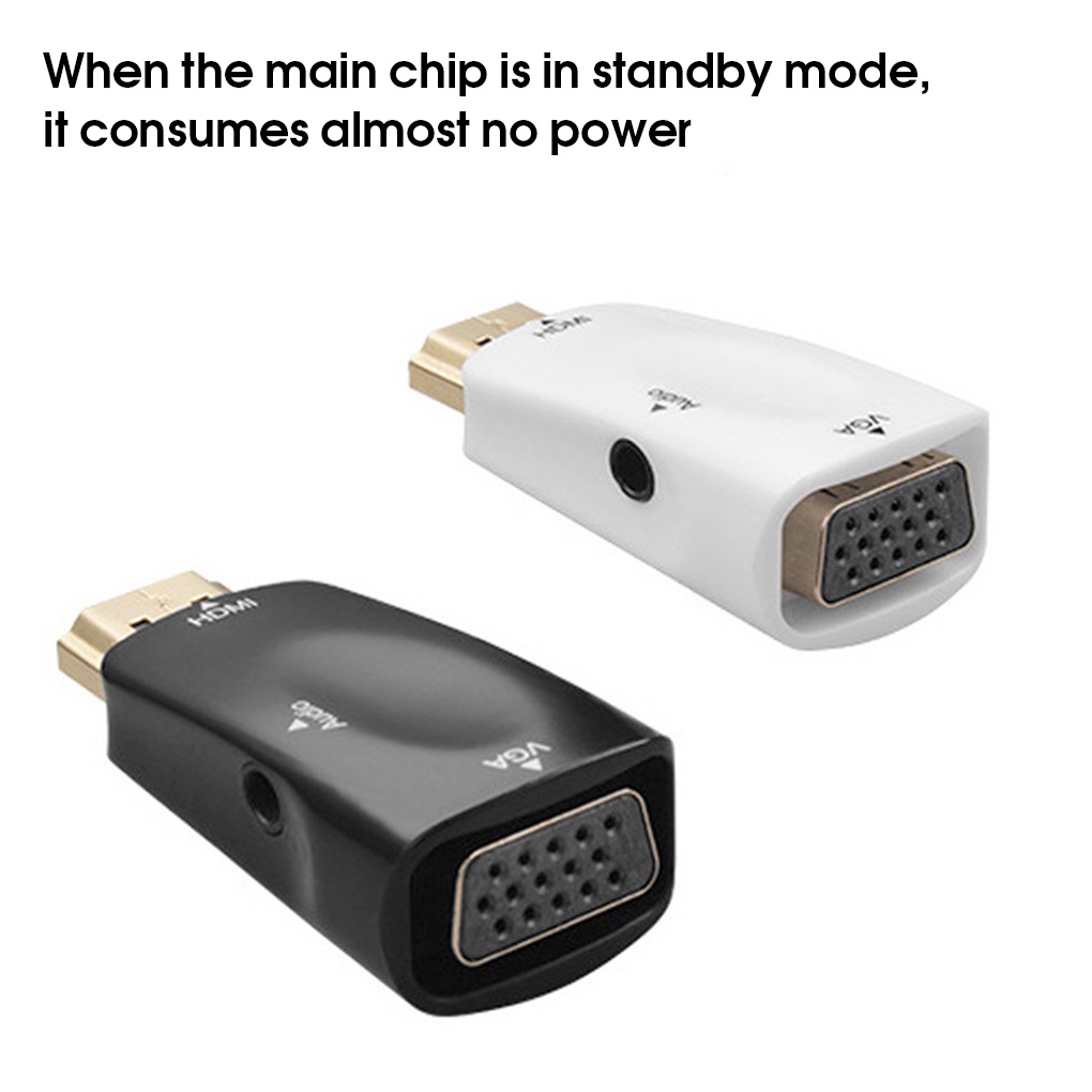 Bộ chuyển đổi tín hiệu Video 1080P đầu nối DVD HDMI-tương thích với đầu VGA âm thanh máy tính máy chiếu