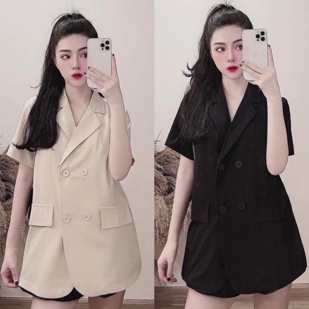 Áo vest cộc tay có túi chất tuyết mưa dày dặn chuẩn form vanmiushop