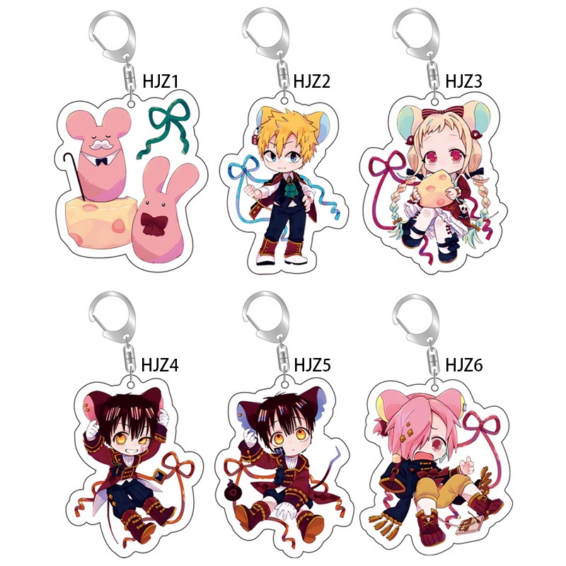 Móc khóa hình nhân vật anime Toilet Bound Hanako Kun Hanako Sousuke Mitsuba