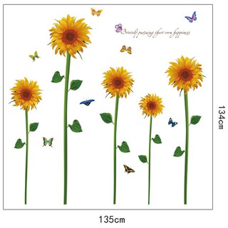 Decal Dán Tường Hoa Hướng Dương