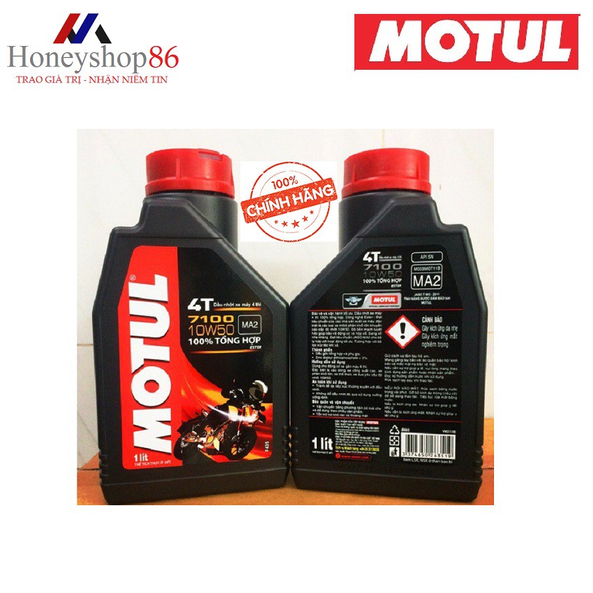 <Mua Nhiều> Nhớt Motul 7100 4T 10W50 1L HONEYSHOP86