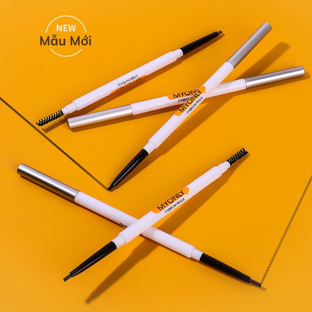 [Mẫu Mới] Chì Kẻ Mày Bút Vẽ Chân Lông Mày Tam Giác 2 Đầu Myonly 3071 Đa Hiệu Ứng 3D Không Thấm Nước, Mồ Hôi, Bền Màu | BigBuy360 - bigbuy360.vn