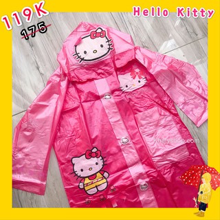Áo mưa bóng hình mèo Kitty màu hồng dành cho trẻ em còn size (M-L) - 36KT6026138