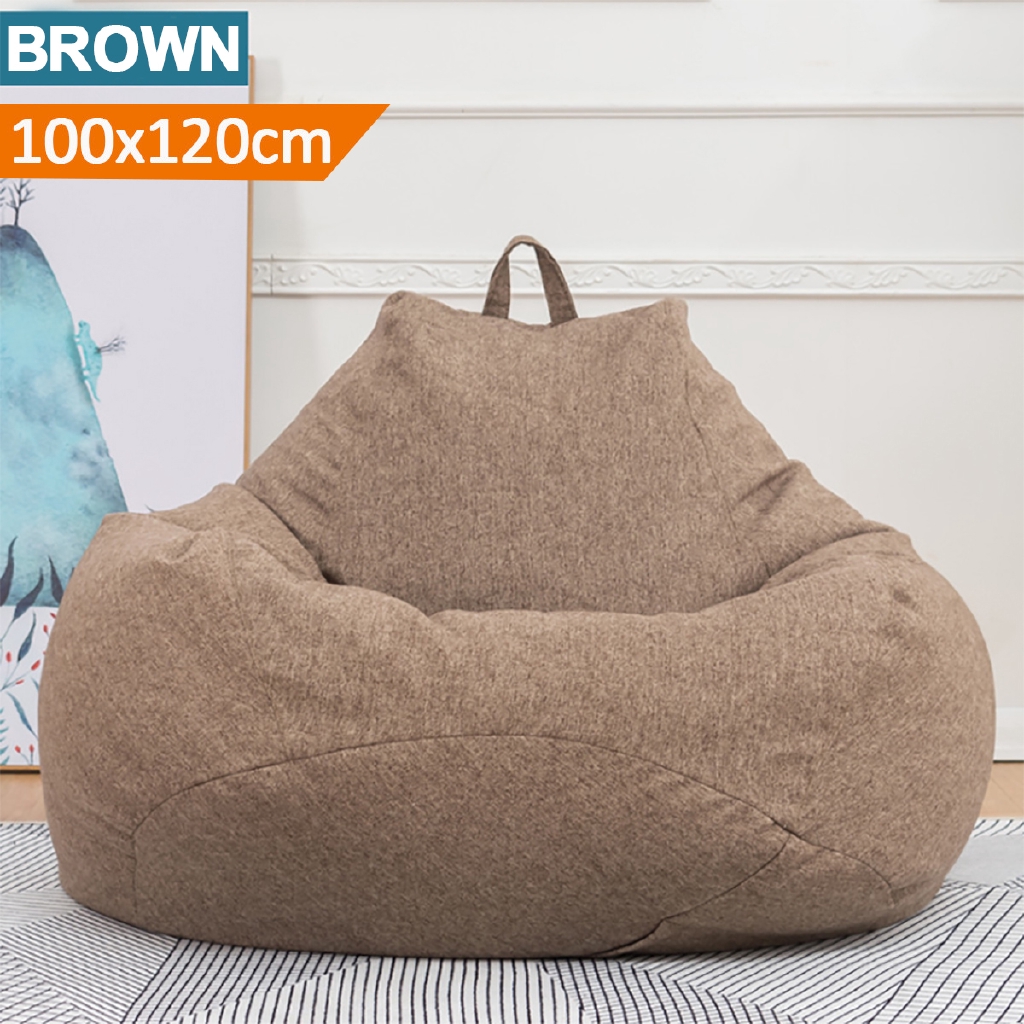 100x120cm Bean Bag Cover Tatami Sofa Vỏ gối lười cỡ lớn tiện dụng