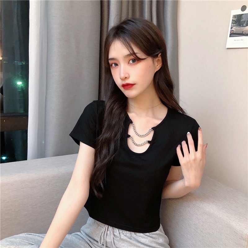 Áo Thun Tay Ngắn Dáng Rộng Phong Cách Hàn Quốc Cho Nữ