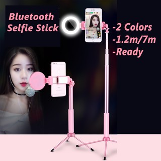 Gậy chụp ảnh giá đỡ ba chân phích cắm USB có vòng đèn LED để quay video Youtube/chụp ảnh trong studio