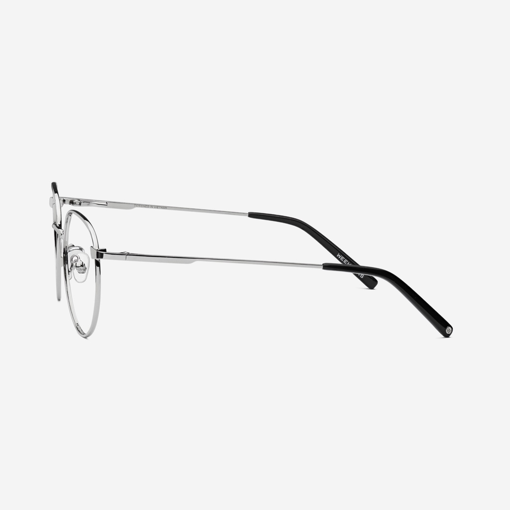 Gọng kính cận nam/nữ WeeHours WHIZ, dáng tròn thời trang, chất liệu kim loại không gỉ | BigBuy360 - bigbuy360.vn