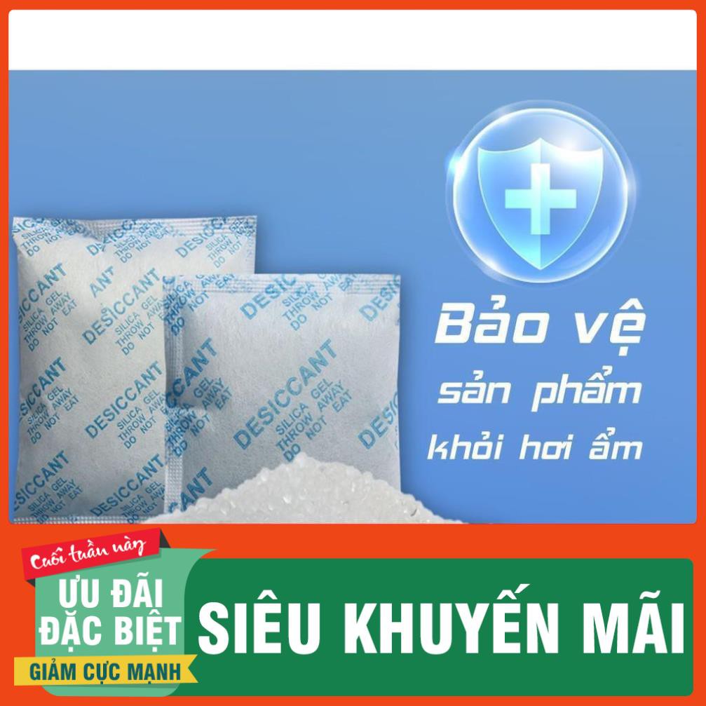 Túi hút Ẩm đóng túi 200g loại 1/2/5/10/50/100/200g Silicagel - Hạt chống ẩm mốc, khử mùi