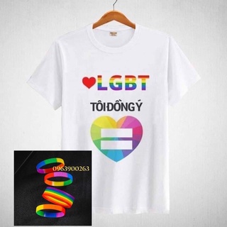Combo áo thun lgbt + vòng tay