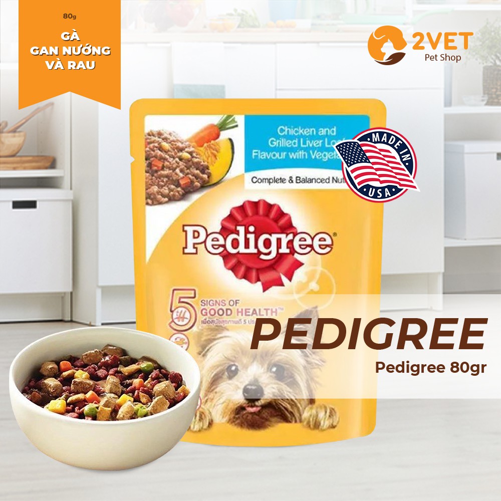 Pate Cho Cún Yêu Pedigree – Thức Ăn - Đồ Ăn Vô Cùng Hấp Dẫn Cho Thú Cưng - Gói 80G