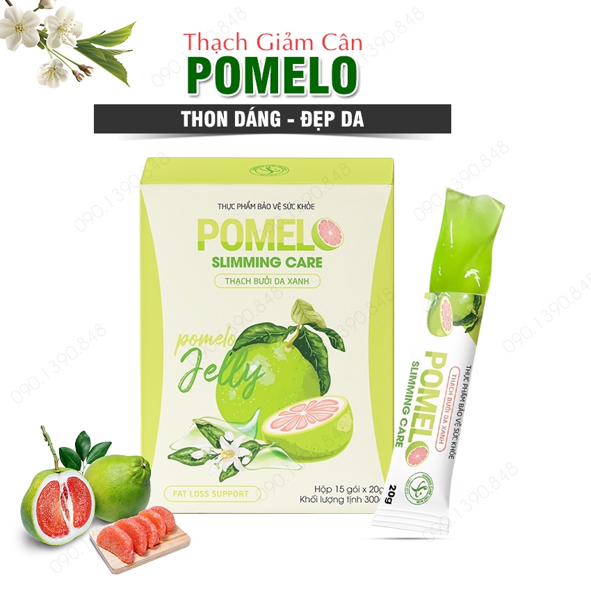 Thạch Bưởi Da Xanh Slimming Care Pomelo, Thạch Giảm Cân, Giảm Mỡ, Đẹp Da, Phù Hợp Với Mọi Cơ Địa, Vị Thơm Ngon. (15 Gói)