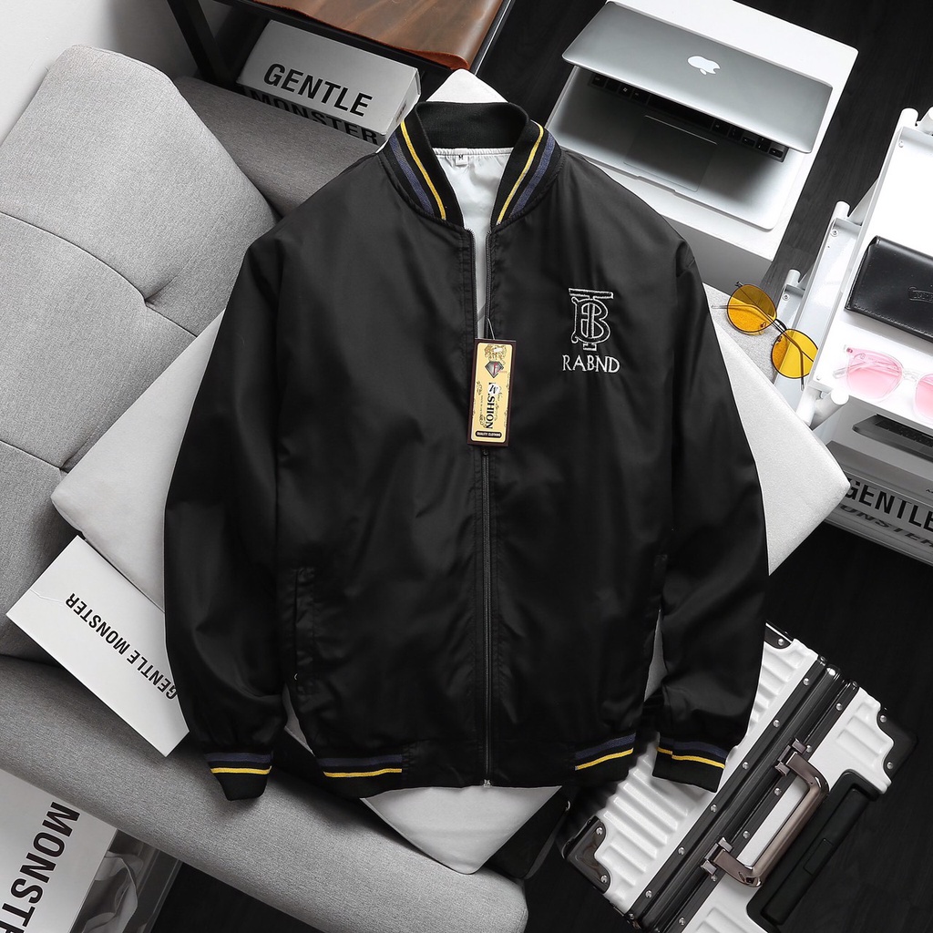 ÁO KHOÁC DÙ BOMBER NAM NỮ CHỐNG NẮNG 2 LỚP CỰC PHONG CÁCH LOGO TB