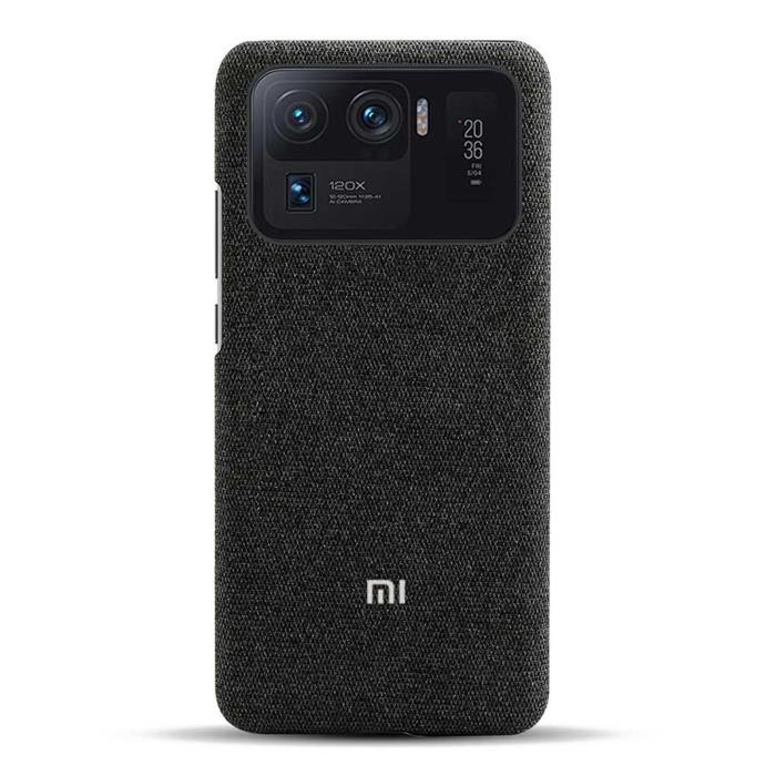 Ốp Điện Thoại Da Phối Vải Canvas Cứng Chống Rơi Cho Xiaomi Mi11 Ultra 11Ultra 11T Pro