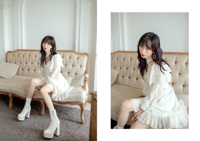 Váy ren trắng thanh lịch - lily dress