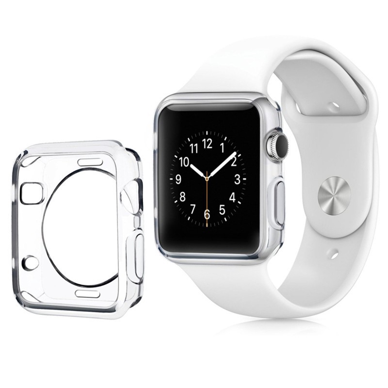 【Apple Watch Case】 Ốp silicone chống va đập cho mặt đồng hồ Apple Watch Series 6 se 5 4 3 2 1