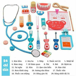 Bộ đồ chơi bác sĩ bằng gỗ cho bé