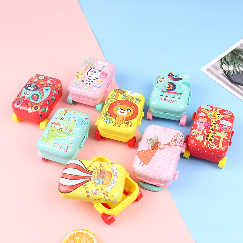 Va Li Mini Bằng Kim Loại Dùng Để Trang Trí Nhà Búp Bê