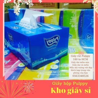 Khăn giấy rút PULPPY hộp 180 tờ