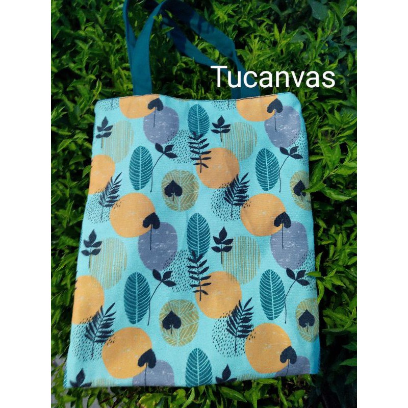 Túi tote vải bố, túi vải canvas hai mặt in hình cao cấp, phong cách Hàn Quốc Ulzzang TUCANVAS TCV11